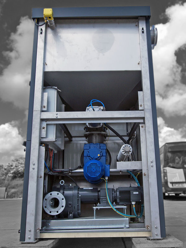 Separator mit Dämmung-Biogasanlage Gülle separieren - Biogas Separator stationär- Gülleseparation, mobiler Separator, Separationseinheiten, mieten, kaufen, gebraucht