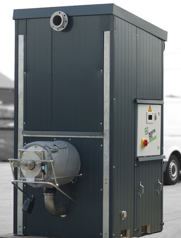 Separator mit Dämmung-Biogasanlage Gülle separieren - Biogas Separator stationär- Gülleseparation, mobiler Separator, Separationseinheiten, mieten, kaufen, gebraucht